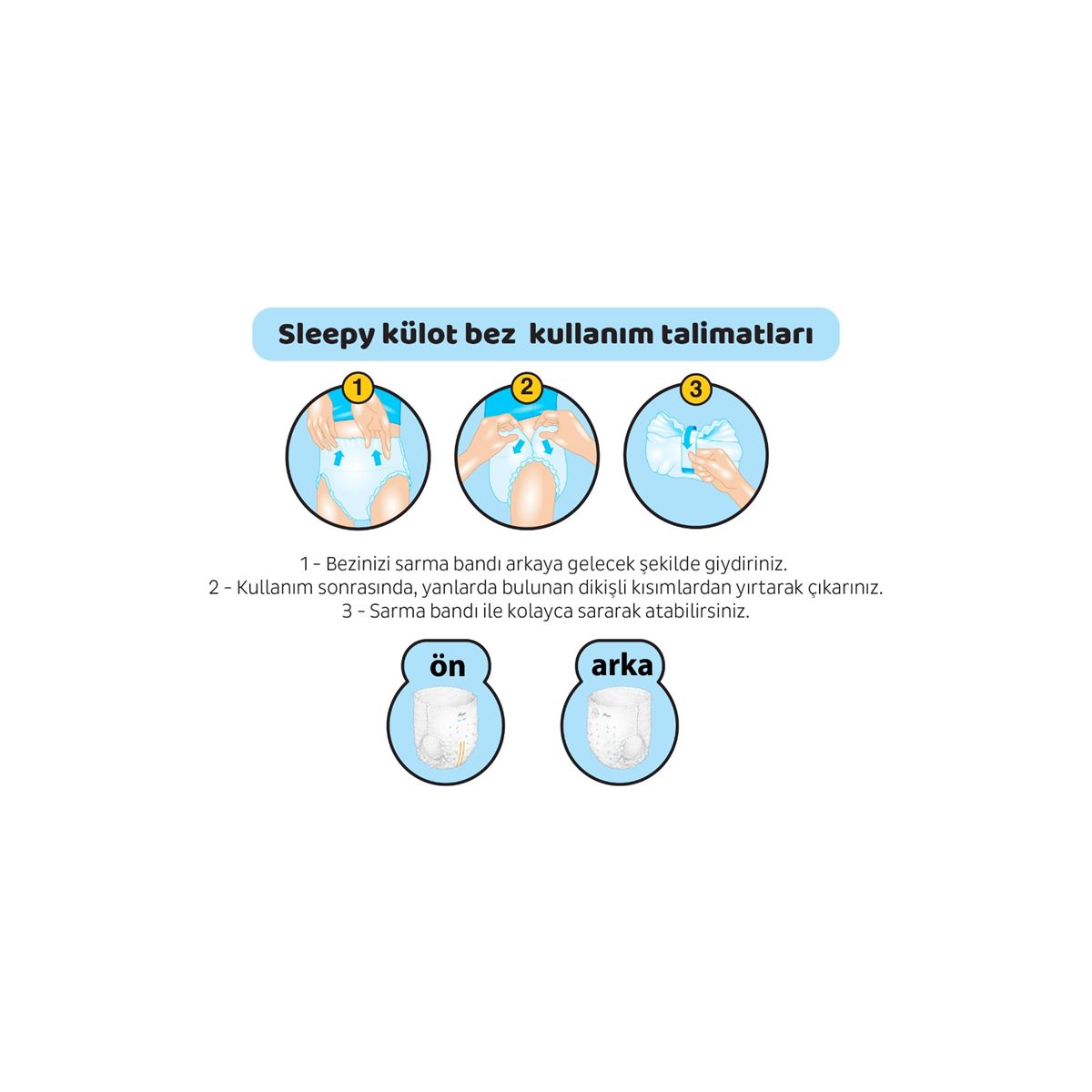 Sleepy Bio Natural Premium Plus Airbag Comfort Avantaj Paketi Külot Bez 4 Numara Maxi 104 Adet