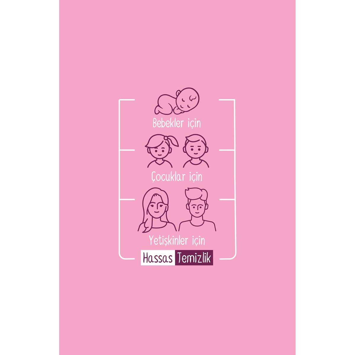 Sleepy Floral Kişisel Bakım Havlusu 3x100 (300 Yaprak)