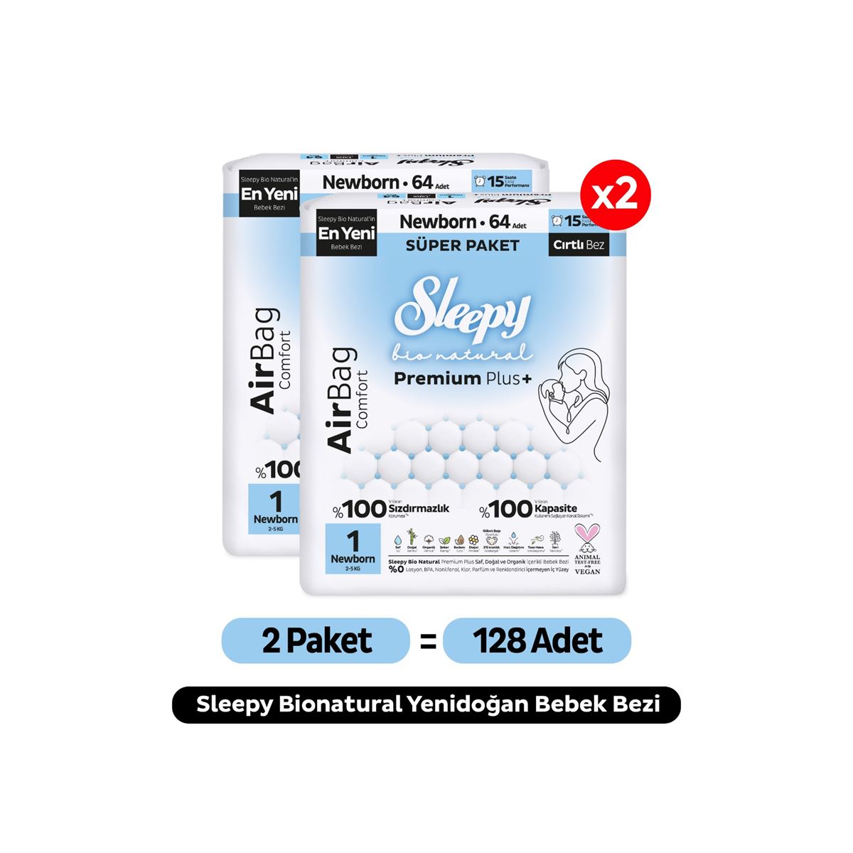 Sleepy Bio Natural Airbag Comfort Merhaba Bebek Seti