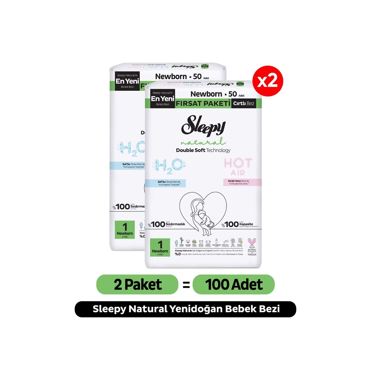 Sleepy Natural Double Soft Merhaba Bebek Seti