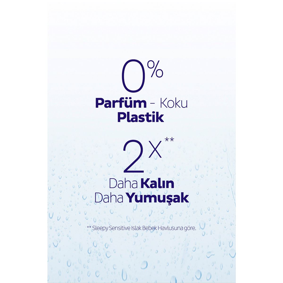 Sleepy AquaCare H2O Yenidoğan Islak Bebek Havlusu Seyahat Boy 12x20 (240 Yaprak)