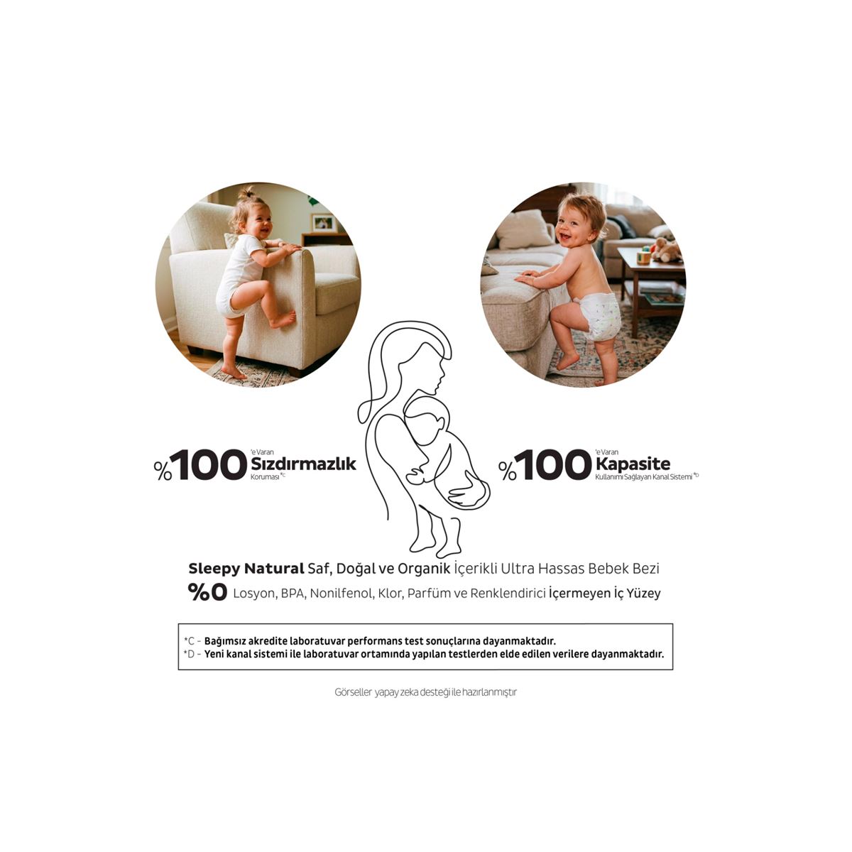 Sleepy Natural Double Soft Fırsat Paketi Bebek Bezi 3 Numara Midi 252 Adet