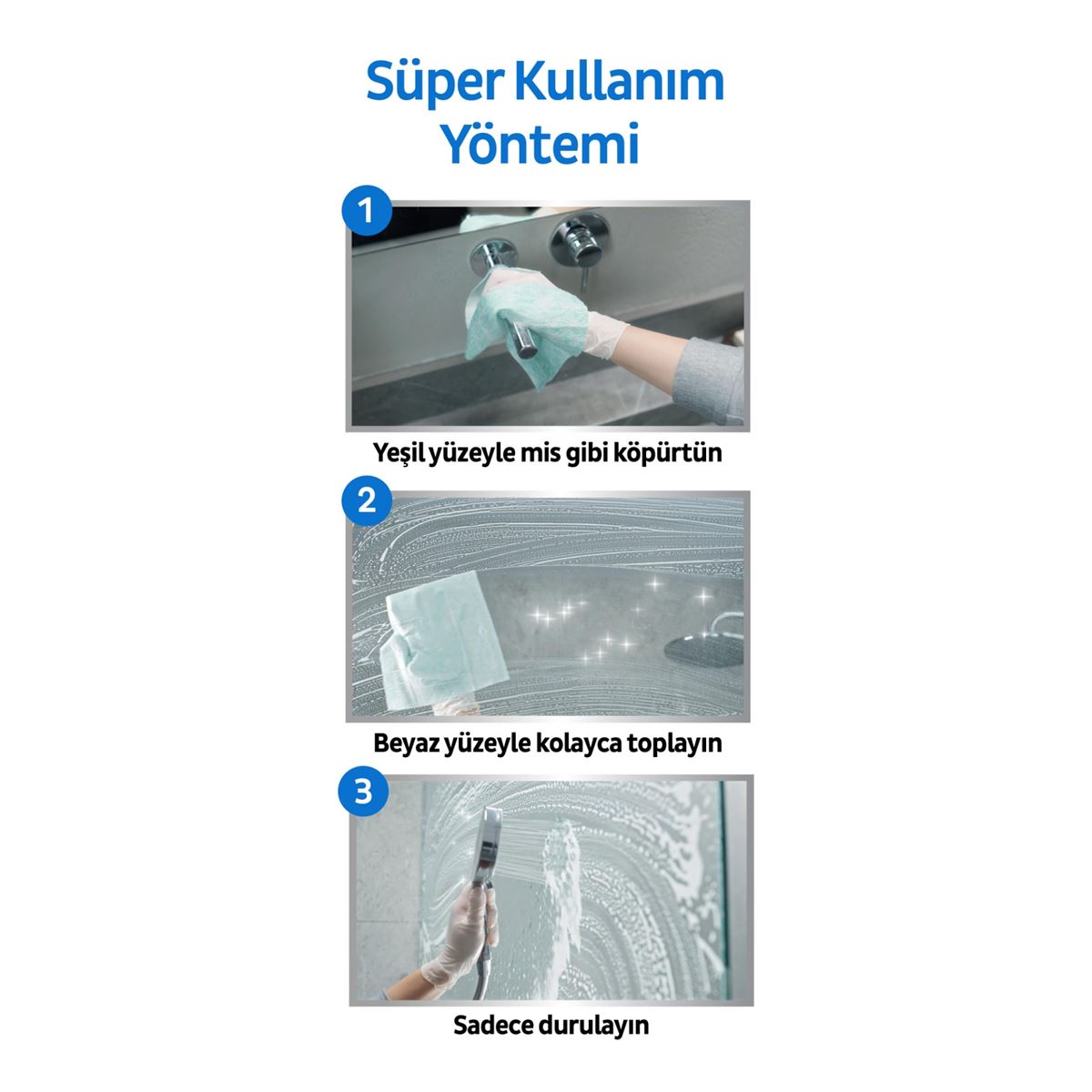 Sleepy Easy Clean Süper Kireç Sökücü Yüzey Temizlik Havlusu&Mendili 2x30 (60 Yaprak)