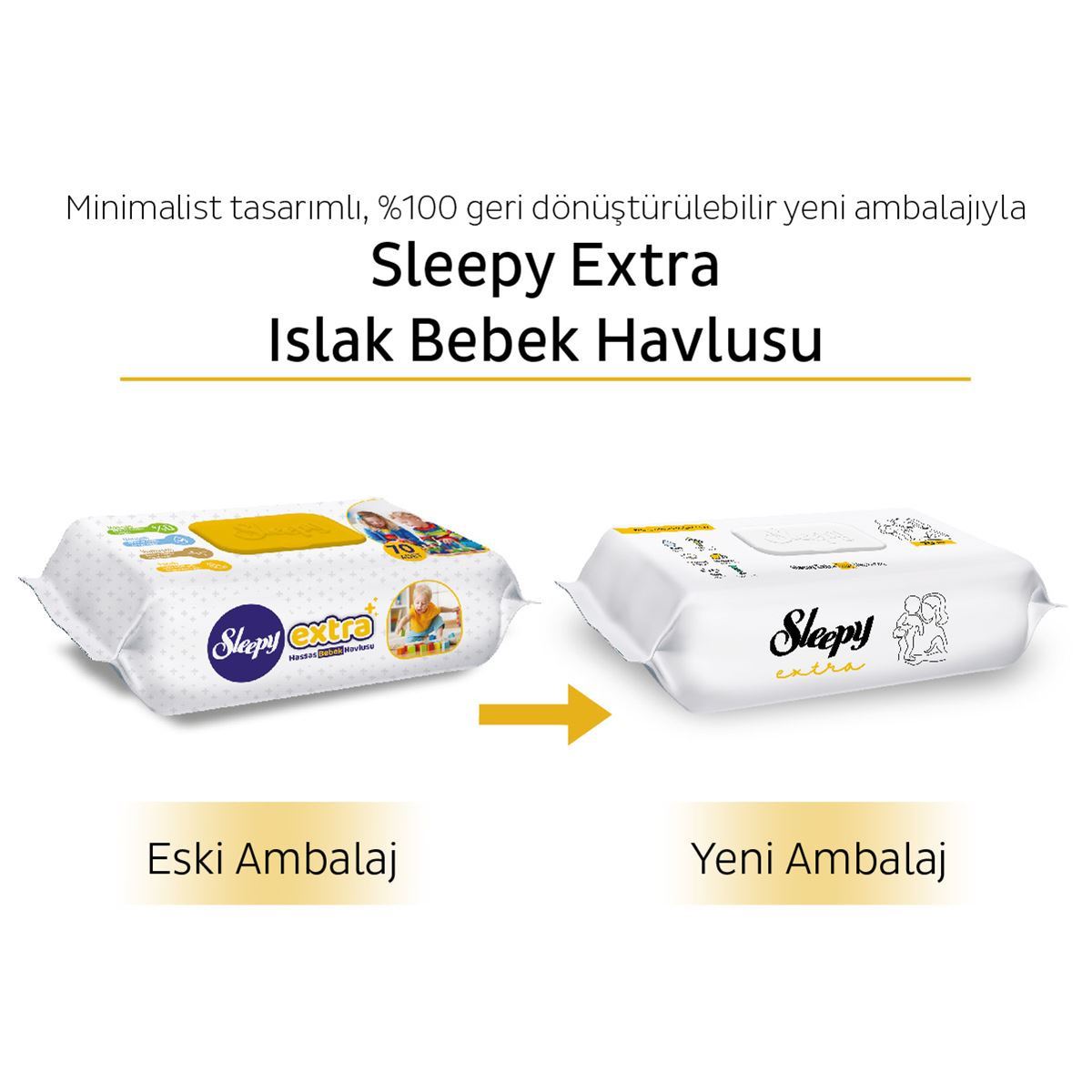 Sleepy Extra Islak Bebek Havlusu 24x70 (1680 Yaprak)