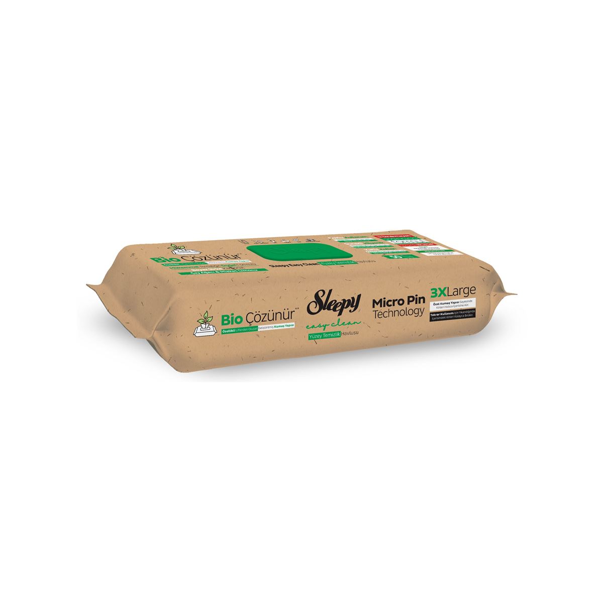 Sleepy Bio Çözünür Yüzey Temizlik Havlusu&Mendili Karma Paket 3x50 (150 Yaprak)