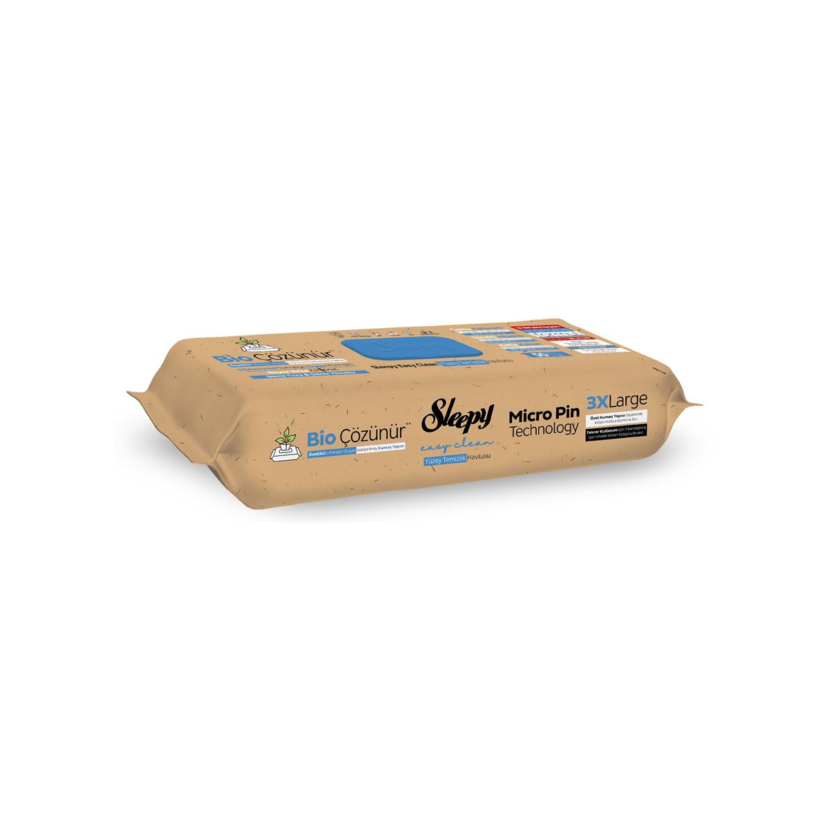 Sleepy Bio Çözünür Yüzey Temizlik Havlusu&Mendili Karma Paket 3x50 (150 Yaprak)