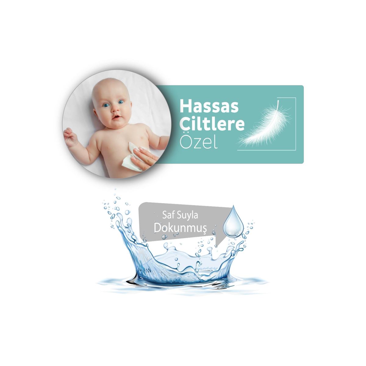 XL Beyaz Sabun Kokulu Bebek Vücut Temizleme Havlusu 6x50 (300 Yaprak)