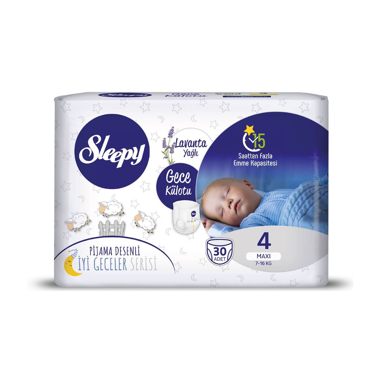 Sleepy Gece Külotu 4 Numara Maxi 30 Adet