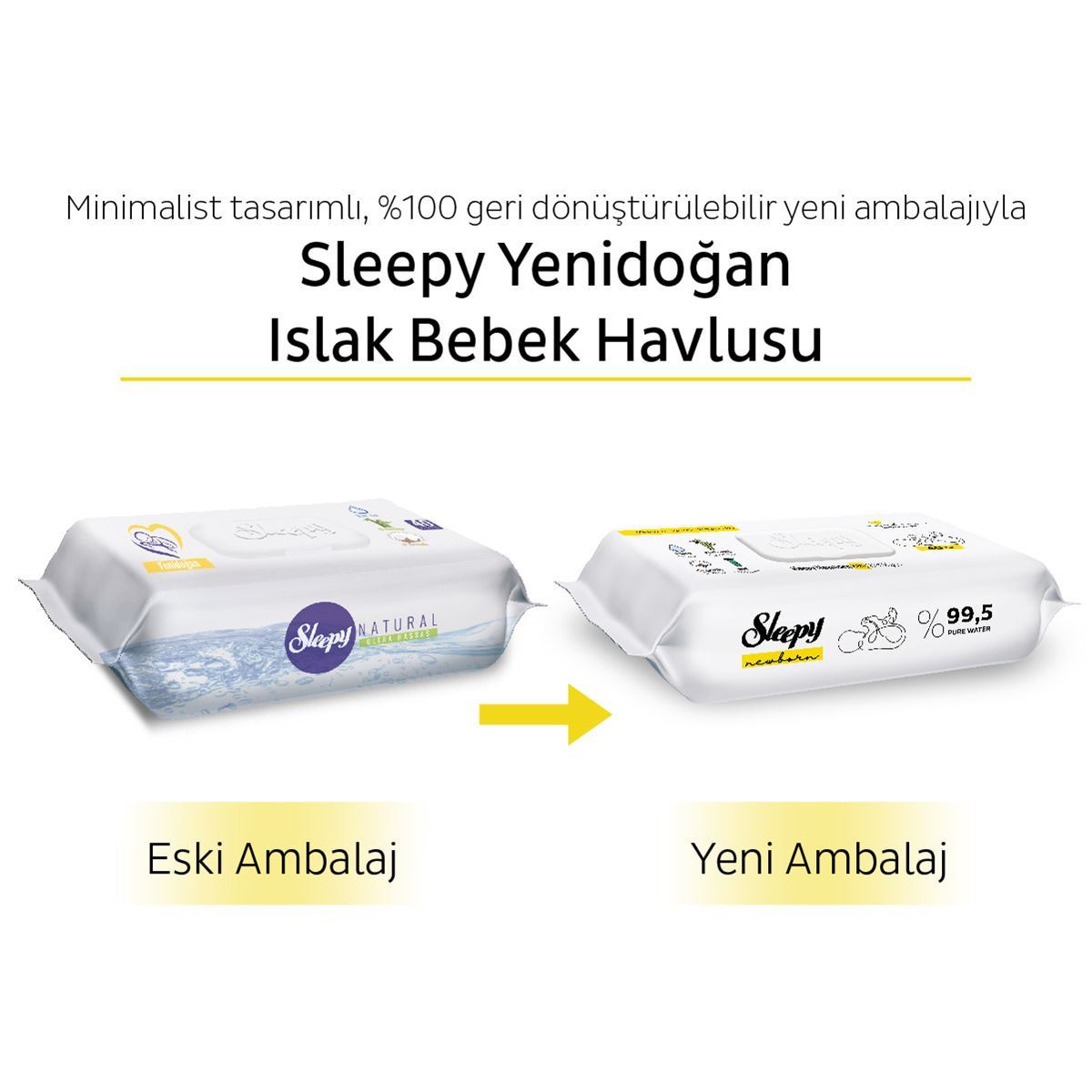 Sleepy Yenidoğan Islak Bebek Havlusu 24x40 (960 Yaprak)