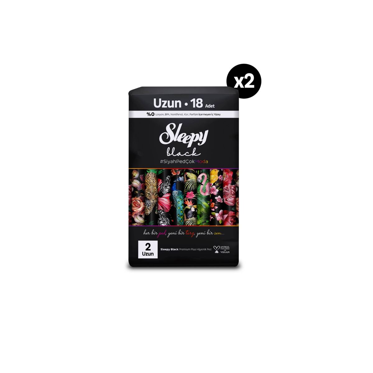 Sleepy Black Premium Plus Hijyenik Ped Uzun 36 Adet