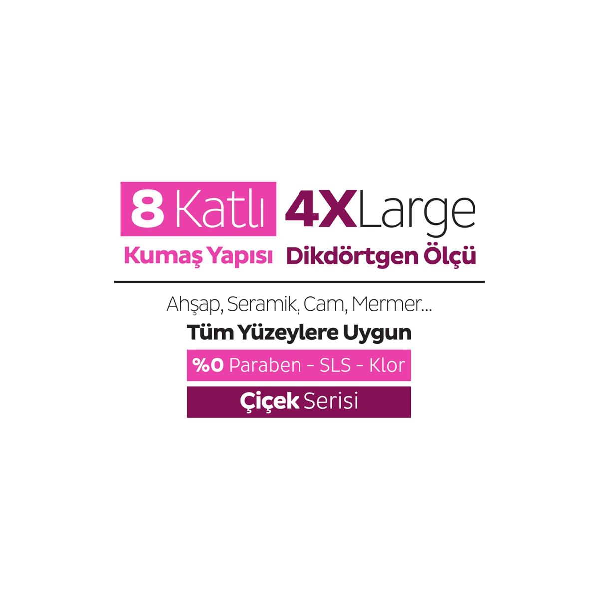 Sleepy Easy Clean Lilyum Buketi Mopa Uyumlu Yer Temizlik Havlusu&Mendili 6x20 (120 Yaprak)