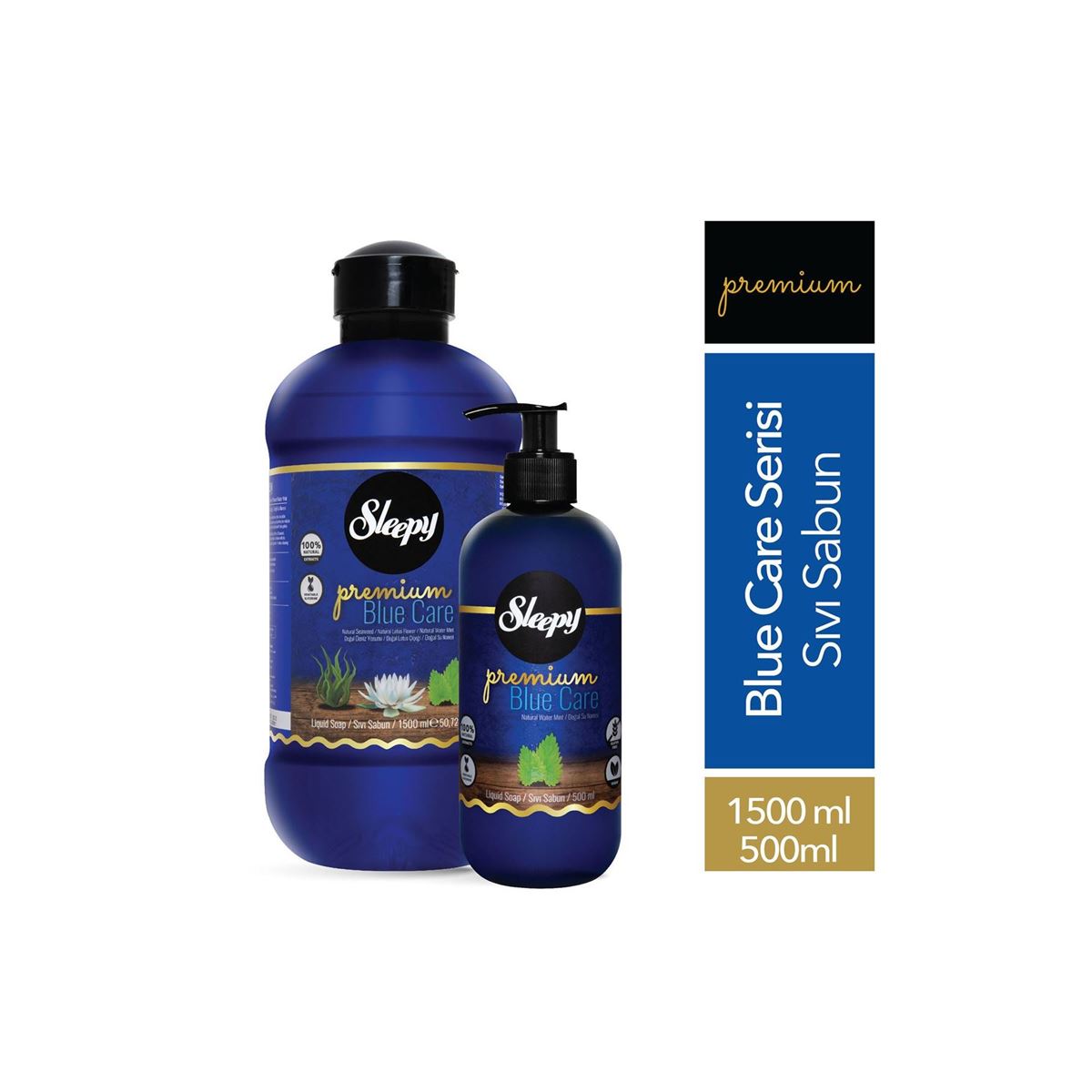 Sleepy Premium Blue Care Serisi Sıvı Sabun 1500 ml + 500 ml