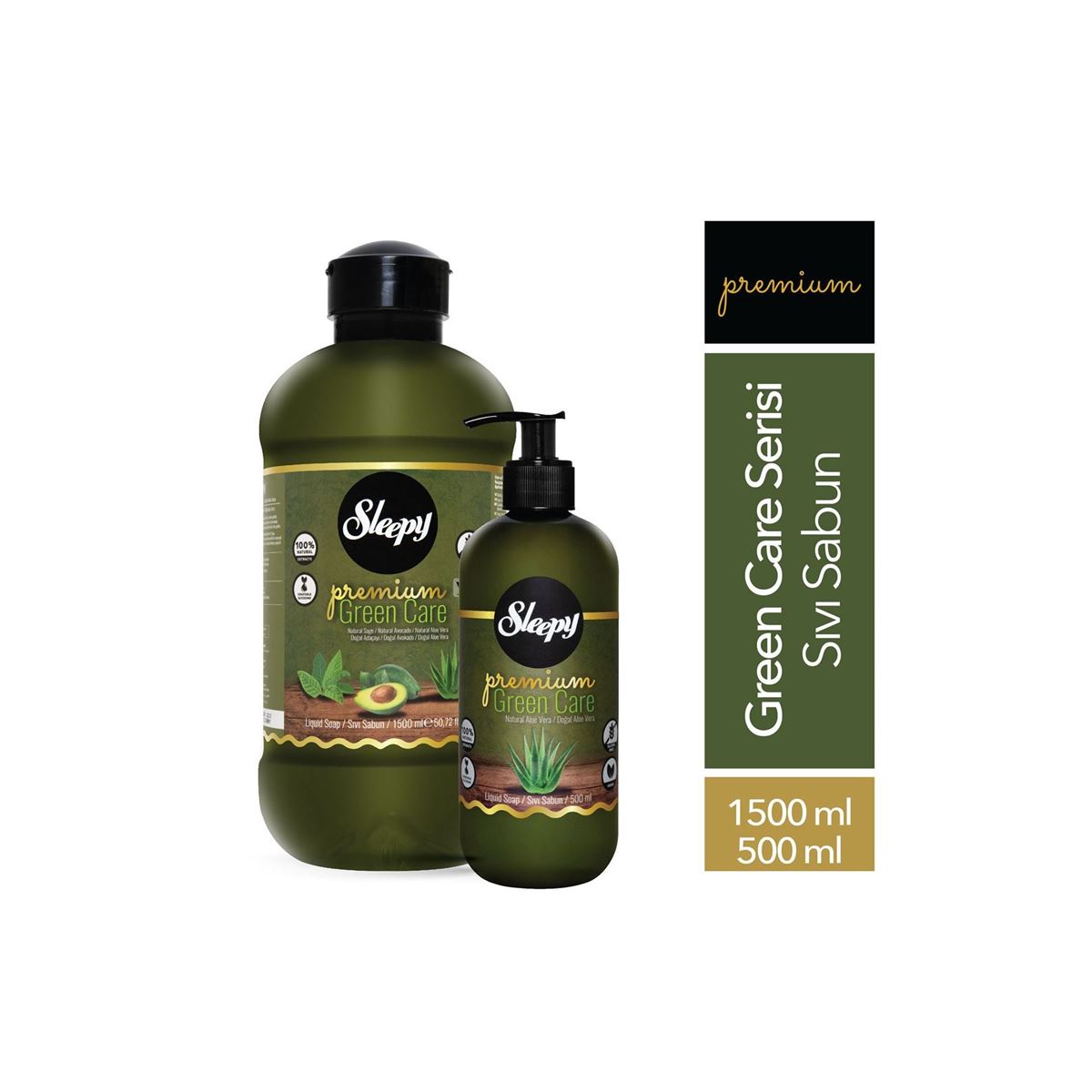 Sleepy Premium Green Care Serisi Sıvı Sabun 1500 ml + 500 ml