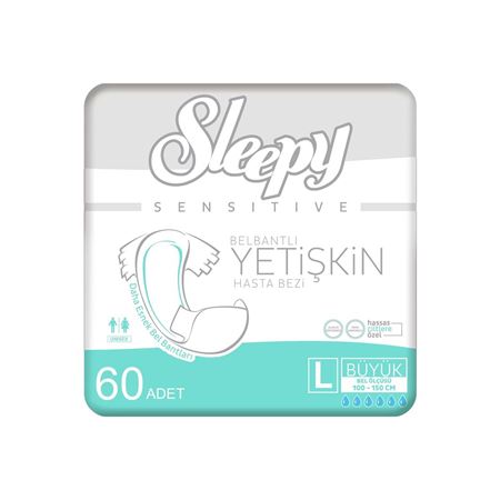 2'li Sleepy Large Yetişkin Hasta Bezi 30x2 (60 Adet)