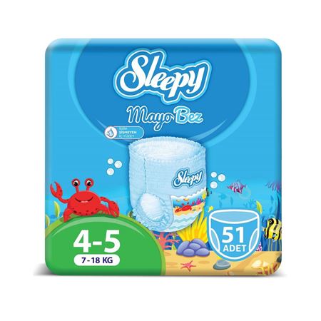 Sleepy Mayo KÜLOT Bez 5 Numara Junior 3'LÜ PAKET 51 adet