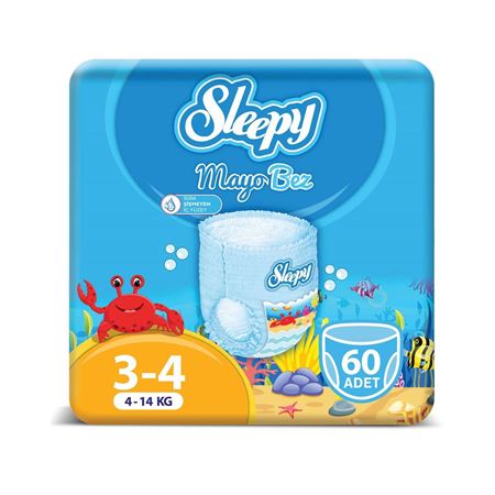 Sleepy Mayo KÜLOT Bez 4 Numara Maxi 3'LÜ PAKET 60 Adet