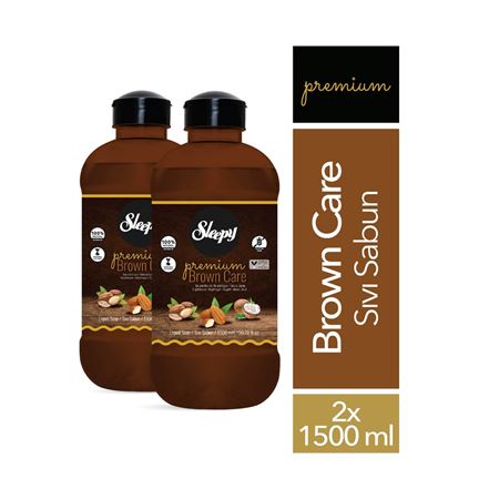 Sleepy Premium Brown Care Serisi Sıvı Sabun 2x1500 ml