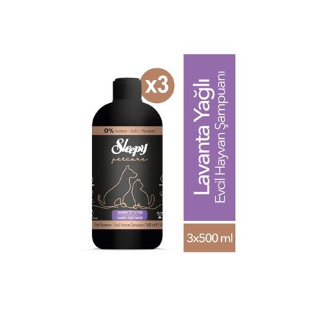 Sleepy Petcare Lavanta Yağlı Evcil Hayvan Şampuanı 3x500 ml