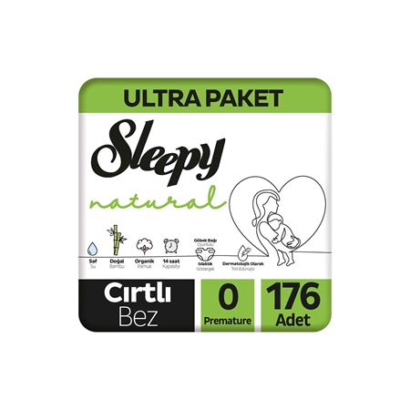 Sleepy Natural Ultra Paket Bebek Bezi 0 Numara Premature 176 Adet