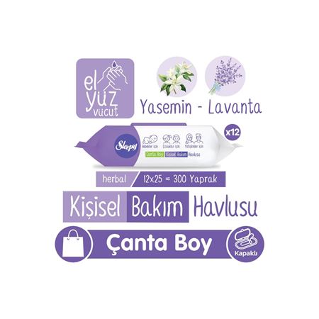 Sleepy Herbal Kişisel Bakım Havlusu Çanta Boy 12x25 (300 Yaprak)