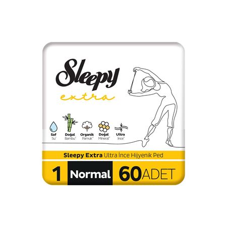 Sleepy Extra Ultra İnce Hijyenik Ped Normal 60 Adet Ped