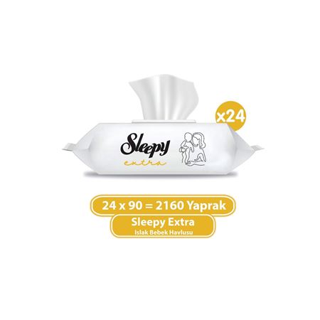 Sleepy Extra Islak Bebek Havlusu 24x90 (2160 Yaprak)