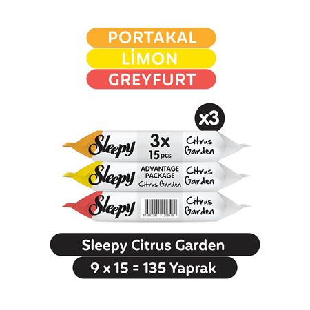 Sleepy Citrus Garden Cep Mendili 9x15 (135 Yaprak)