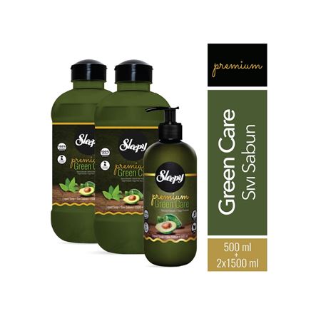 Sleepy Premium Green Care Serisi Sıvı Sabun 500 ml + 2x1500 ml